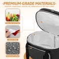 thumbnail image 4 of Golkcurx Bolsa de cocción lenta de doble capa para modelos CrockPot ovalados y Hamilton Beach de 6 a 8 cuartos de galón, con correa acolchada ajustable, compartimento superior con cremallera y bolsill, 4 of 5