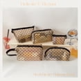 thumbnail image 5 of 5 Pieces Mesh Heart Makeup Bags Sets, Zipper Mesh Cosmetic Bag Toiletry Bag, Portable Travel Makeup Bags for Women, Organizer Bags for Home Office Travel (Beige), 5 of 5