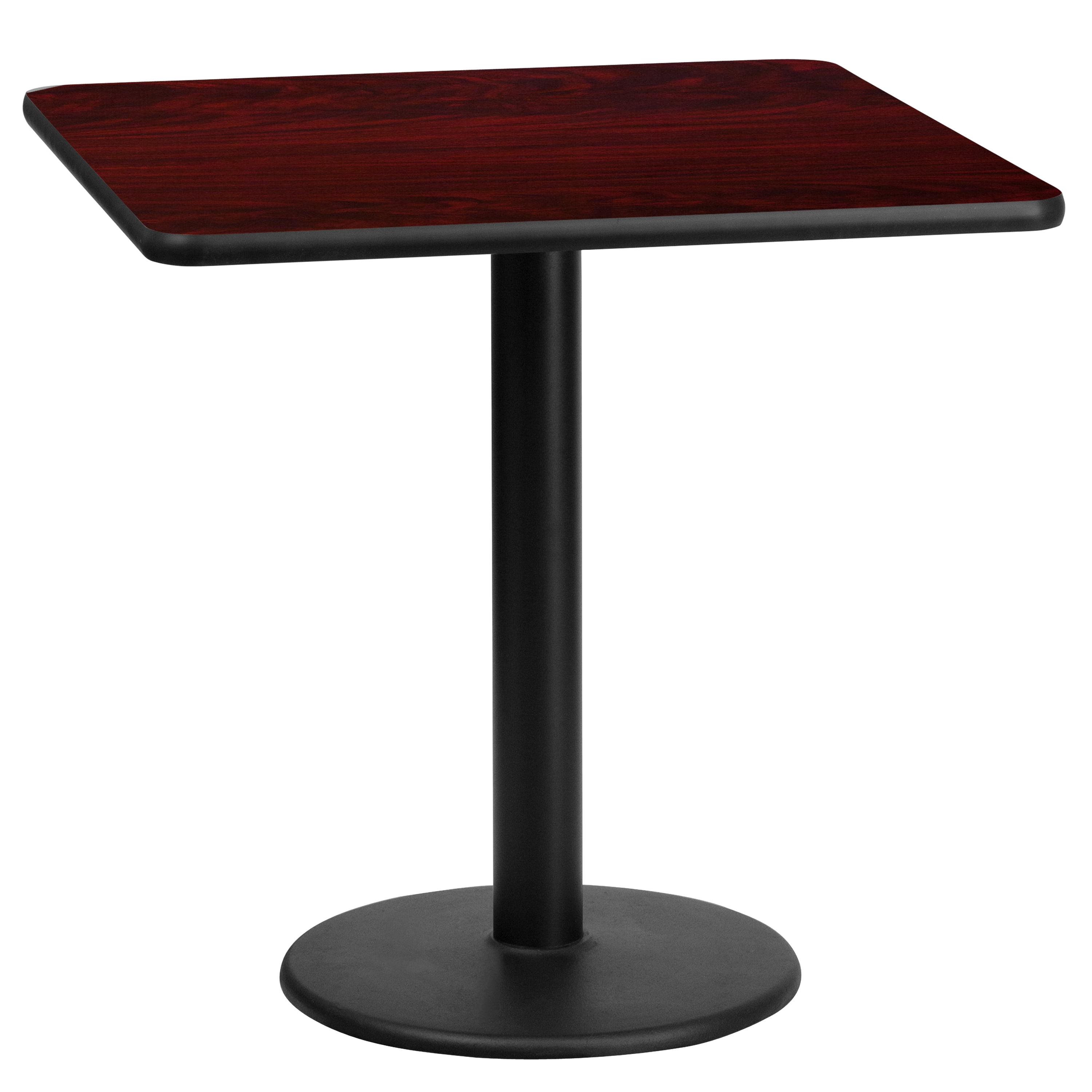 Flash Furniture 24" Square Laminate Table Top with 18" Round Table