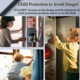 thumbnail image 6 of 2-Pack Child Safety Lock, Child Proof Refrigerator Lock with Strong Adhesive, No Tools Required, Multi-Use Safety Latch for Cabinet, Drawer, Oven & Window,Black, 6 of 8