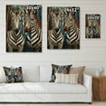 thumbnail image 4 of Designart "Dynamic Black and White Zebra Patterns I" Animals Print on Natural Pine Wood, 4 of 5