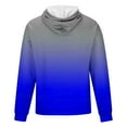 thumbnail image 4 of BXINGOHAI Gradient Hoodies Sweatshirts For Men Oversized Hooded Pullover Shirts Outdoor Wokrout Long Sleeve Sweatshirt Tops With Pocket Drawstring Today Deals Blue,XXXXXXL, 4 of 4