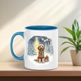thumbnail image 5 of Merry Christmas Goldendoodle Snowy Winter with Gifts Tree Decorations 11oz Accent Two-tone Mug Doodle Dog Lover Gifts Idea Coffee Tea Cup - 12020, 5 of 5