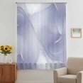 thumbnail image 3 of Purple Marble Sheer Curtains 45" Long for Bedroom, Modern Minimalism Abstract Aesthetic Art Light Filtering Privacy Drapes, Breathable Semi Sheer Short Window Treatment for Kitchen Cafe Bathroom, 3 of 9
