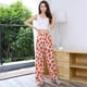 thumbnail image 4 of Pantalones de verano para mujer, pantalones de pierna ancha transpirables, pantalones largos de dibujos animados, ropa informal para el hogar, ropa femenina 2022, 4 of 5