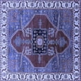 thumbnail image 1 of Ahgly Company Indoor Square Oriental Blue Industrial Area Rugs, 6' Square, 1 of 4