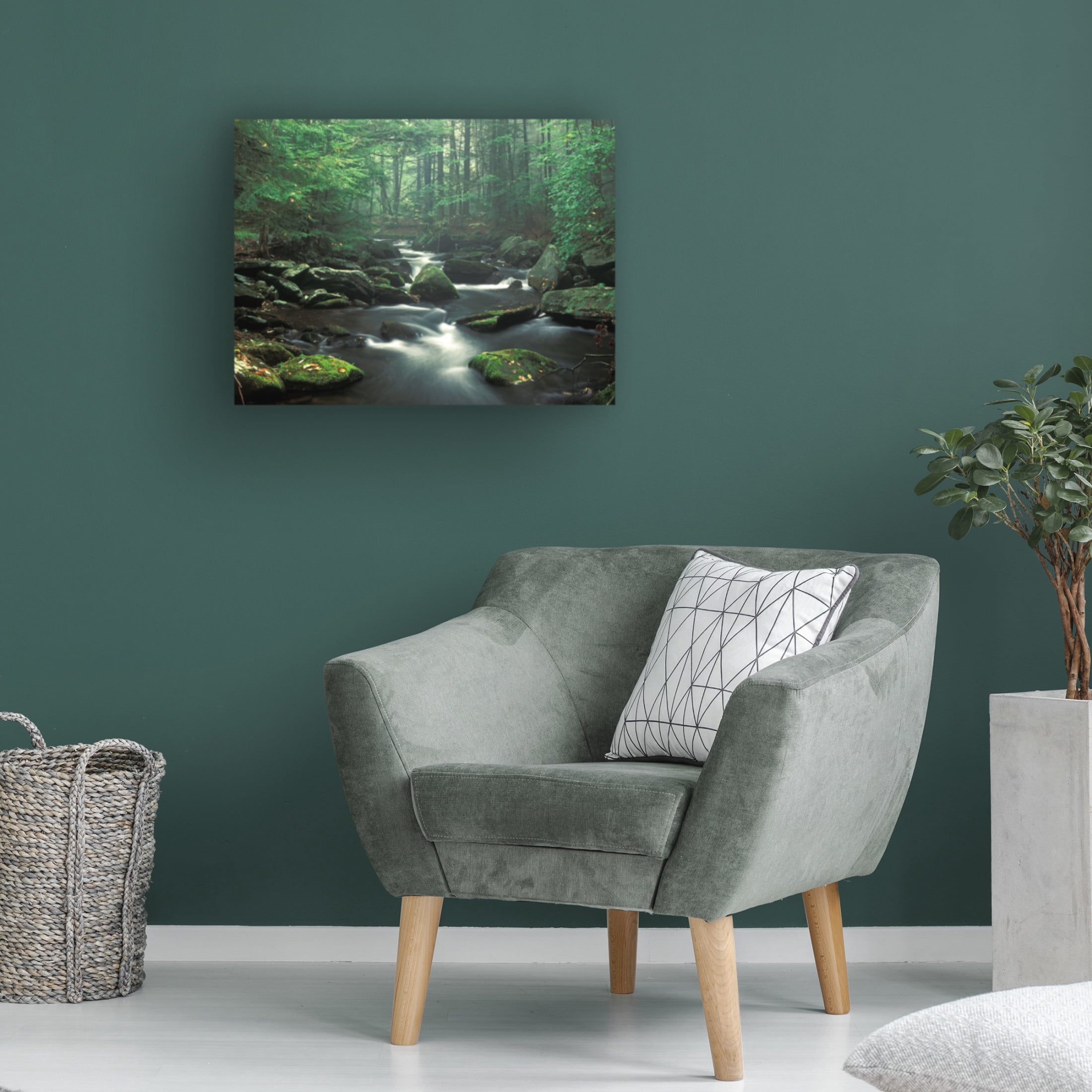 Canvas Wall Art - Patrick Zephyr 'Sawmill River' Wall Art for Living Room, Bedroom, or Office Décor by Trademark Fine Art - 19 x 14 Inches