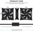thumbnail image 2 of 80Mm Fan Usb Powered Fans Quiet Computer Cooling 5V Fan Compatible for Pc/Xbox/Playstation/Tv Box Etc., 2 of 5