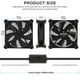 thumbnail image 2 of 80mm Fan USB Powered Fans Quiet Computer Cooling 5v Fan Compatible for PC/Xbox/Playstation/TV Box etc., 2 of 5