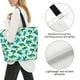 thumbnail image 3 of Balery Green Sea Turtle Bolsa Tote Estilo Estético con Cremalleras, Bolsa de Hombro, Bolsa de Compras Grande y Plegable, 3 of 8