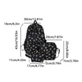 thumbnail image 3 of Fgnfyis Backpack for Girls Stylish Womens Bow Cute Shoulder Bag for Daily Use Commute Work Travel School Versatile Carryall Kindergarten Backpack Black, 3 of 8