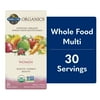 Garden of Life Organics Women's Multivitamin Supplement for Health, Energy, Hair Skin and Nails, Metabolism Support with Biotin, 30 Count