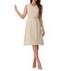 thumbnail image 1 of INSPIRE CHIC Vestido A-Line Sin Mangas Profesional para Mujeres XS Beige Oscuro, 1 of 6
