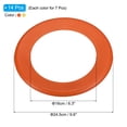thumbnail image 2 of Uxcell Flying Rings, 14Pcs PP Plastic Flying Discs for Sports Outdoor Playing Game Beach Pool Activities, 2 Color, 2 of 5
