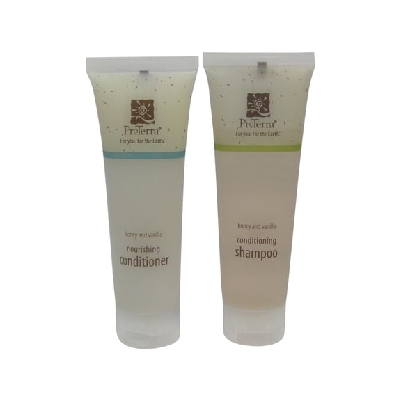 ProTerra Honey & Vanilla Shampoo and Conditioner Lot of 8 (4 of Each)