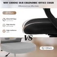 thumbnail image 5 of CL.HPAHKL Ergonomic Office Chair Set of 2, Mesh Computer Desk Chair with Mid-Back Support & Armrests, Adjustable Height Swivel Task Chair for Home Office, Study, Gaming, Black, 5 of 8