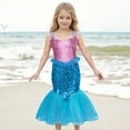 thumbnail image 2 of Toddler Girls Skirts Sleeveless A-Line Mermaid Princess Dress Summer Childrens Girl Stylish And Comfortable Performance Dresses，4 -5 Years, 2 of 3