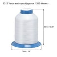 thumbnail image 3 of Unique Bargains White Polyester Thread, 1312 Yards, 3 of 4