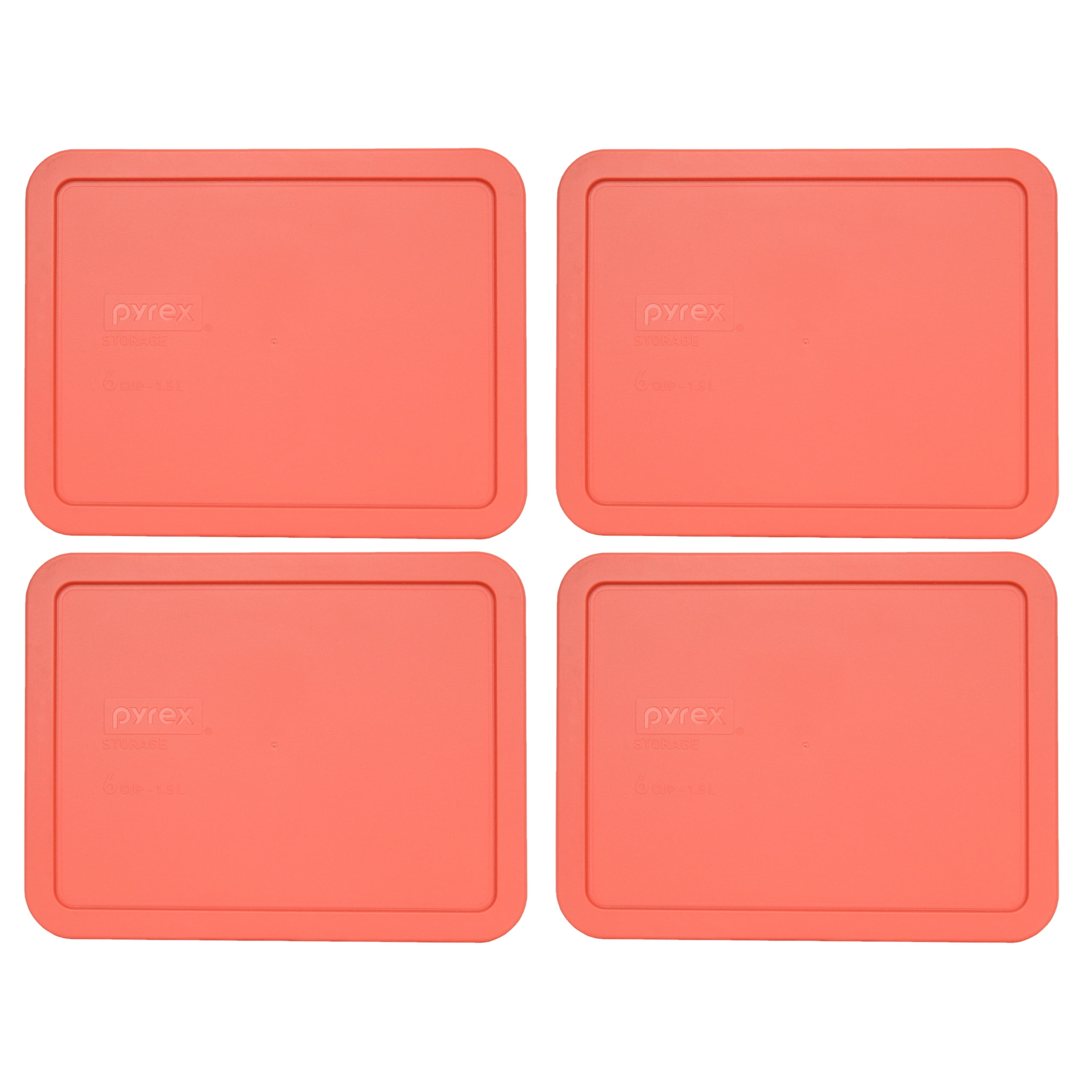 Pyrex 7211PC Coral Orange Rectangle Plastic Food Storage Replacement