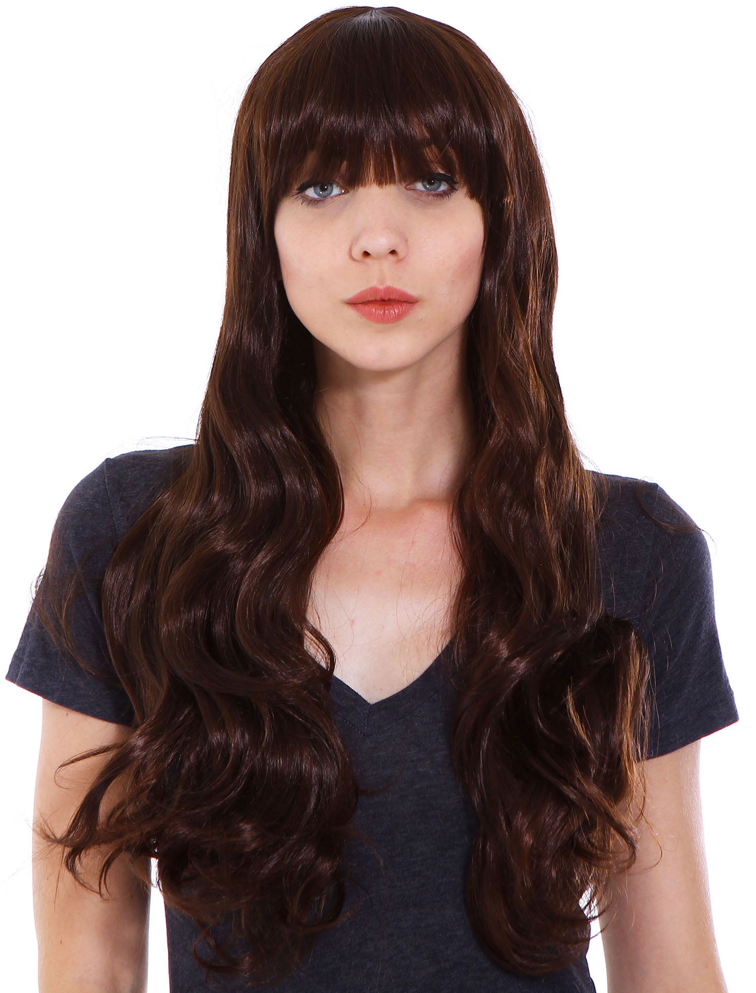 Simplicity Women S Sexy Long Curly Wavy Party Cosplay Full Hair Wig