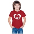 thumbnail image 4 of Piuwrlz 7 Years Kids Short T Shirt Sleeve Girls Red T-Shirt Cotton Crew Neck Shirt Top Red Size 7 Years, 4 of 5