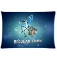 thumbnail image 1 of QIFEIHA Popular cartoon regular how Mordecai and Rig Pillowcase Cushion Cover Two Sides Printing Size 20x30 inch, 1 of 2