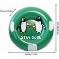 thumbnail image 3 of Inflatable Snow Tube Sled | 31 Inch Winter Snow Sledding Tube for Kids and Adults | Heavy Duty PVC Snow Tube for Sledding and Snow Play | 2 Person Sled for Winter Fun, 3 of 6