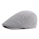 thumbnail image 1 of Sombreros para hombre, gorra ligera, de punto liso, con parte delantera plana y estilo británico antiguo, boina de algodón para hombre., 1 of 4