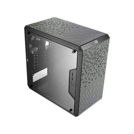 cooler master masterbox q300l micro-atx tower with magnetic design dust filter  transparent acrylic side panel  adjustable i/o & fully ventilated airflow  black (mcb-q300l-kann-s00)