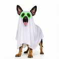 thumbnail image 2 of Roiihwy Halloween Dog Costumes, Ghost Cute Party Halloween Costumes Trick or Treat Party Cosplay White Ghost Costume for Dog Cat, 2 of 7
