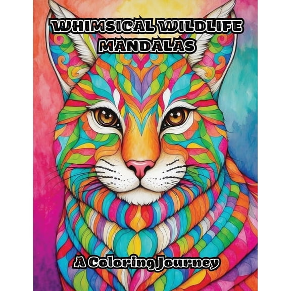 Whimsical Wildlife Mandalas: A Coloring Journey, (Paperback)