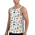 thumbnail image 2 of Rateoe Colorful Insects Pattern Sleeveless Gym Shirt Muscle Tee Breathable Workout Shirt Slim-Fit Tank Quick Dry Fit Muscle Tank Top Bodybuilding Sleeveless T Shirt-Large, 2 of 7