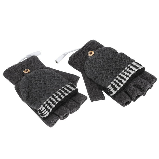 Guantes calentados recargables USB cálido guante para ordenador portátil manopla de medio dedo completo para hombres