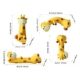 thumbnail image 2 of Set of 4 Soft Flexible Giraffe Squeeze Toys, Cute Shelf Decor for Nursery Playroom Display, 4 Pieces, 2 of 5
