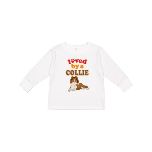 Inktastic Rough Collie Dog Gift Boys or Girls Long Sleeve Toddler T-Shirt