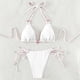 thumbnail image 4 of Bikini de Cintura Alta Conjunto de Traje de Baño Conservador de las Mujeres Unido Dos Piezas Bloque de Color de la Playa, 4 of 8