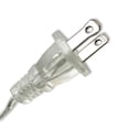 thumbnail image 3 of Royal Designs, Inc. Lamp Cord Molded Plug with Rotary Dimmer Switch, Stripped Ends Ready for Wiring, 8 ft long, Silver, SPT-1 UL Listed, Set of 2, 3 of 7