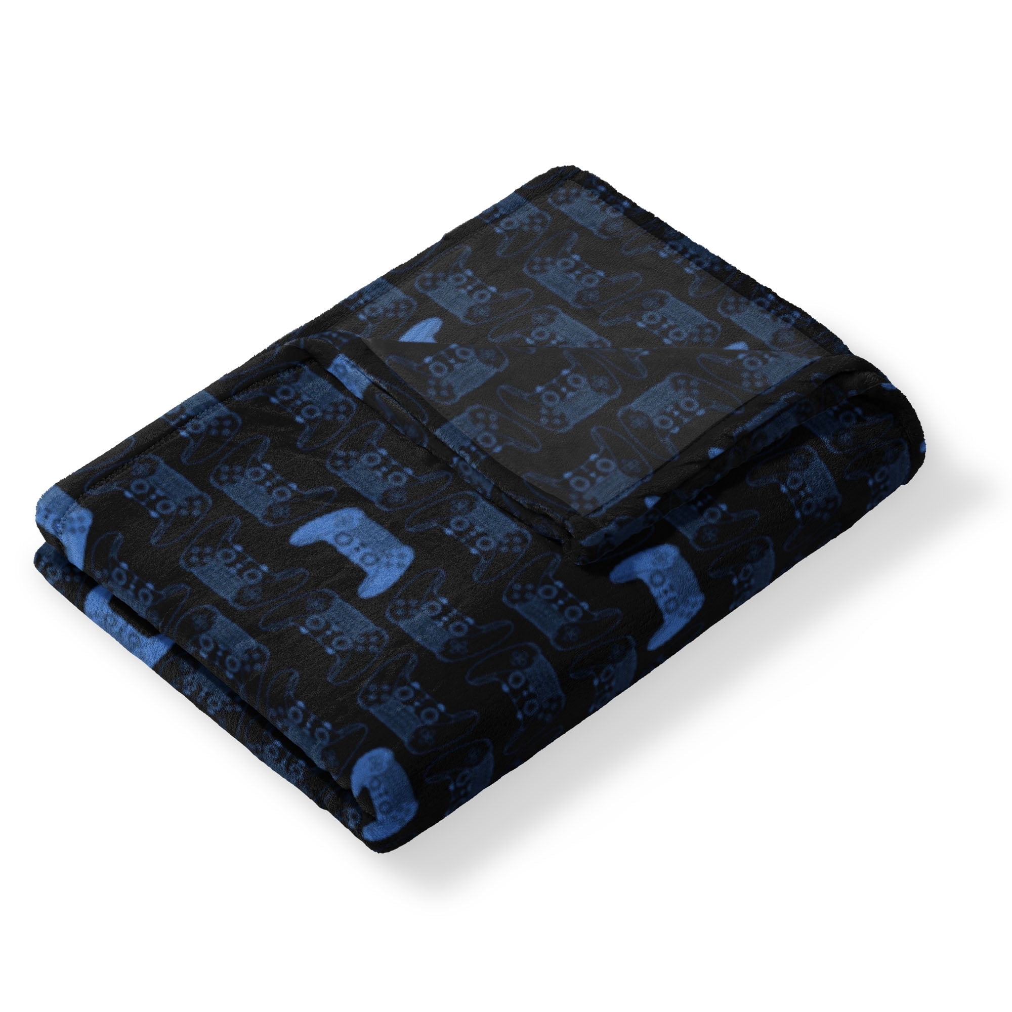 Playstation Controller Montage Twin/Full Silk Touch Blanket for Kids, 62x90 inches