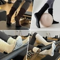 thumbnail image 5 of Pilates Socks with Grips for Women, 3 Pairs Long Scrunch Non Slip Yoga Barre Workout Slouch Socks, 5 of 6