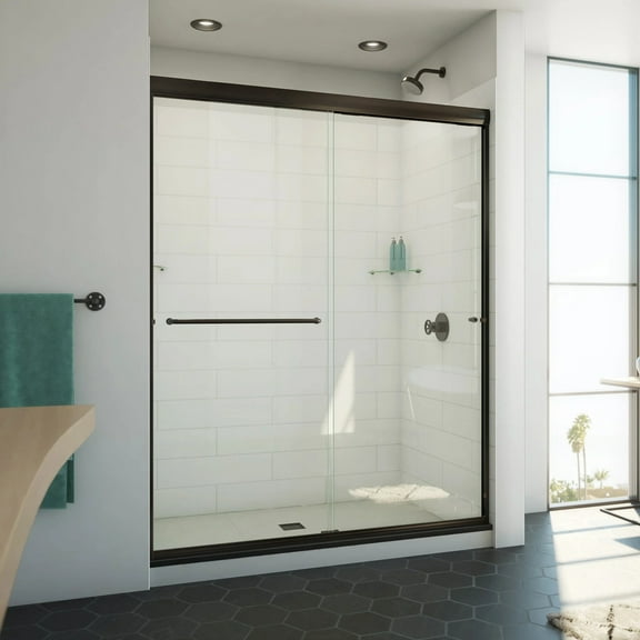 Dreamline SDAM60W740VXX06 Alliance Pro Ml 74-1/2" High X 60" Wide Sliding Semi Frameless