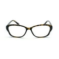 thumbnail image 2 of EYE ZOOM 3 Pack Ladies Tortoise Shell Plastic Frame Cat Eye Style Reading Glasses for Women, Yellow, +1.25, 2 of 6