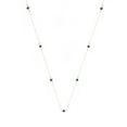 thumbnail image 2 of Sterling Silver with Natural Black Diamond Station Necklace, 2 of 6