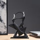 thumbnail image 4 of Escultura de arte nórdico de resina de pareja Sunnimix Figura de pareja de baile 28.5x5.2x19.5cm, 4 of 7