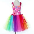 thumbnail image 4 of Vividxx Girls Dress Rainbow Candy Girls Dress Party Performance Tutu Skirt With For Children 0-12 Months, 4 of 9