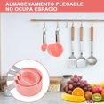 thumbnail image 4 of 11 Cucharas Medidoras y Tazas Medidoras de Cocina, con Measuring Cup de Graduadas, Embudo Plegable y Tarjeta de medición magnética, acero inoxidable para Medir Líquidos y Los Ingredientes (Rosa),Rosa, 4 of 8