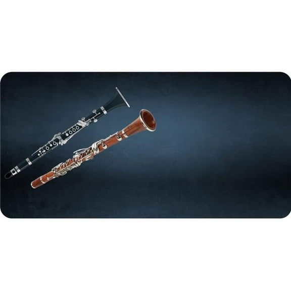 Clarinets Offset Photo License Plate