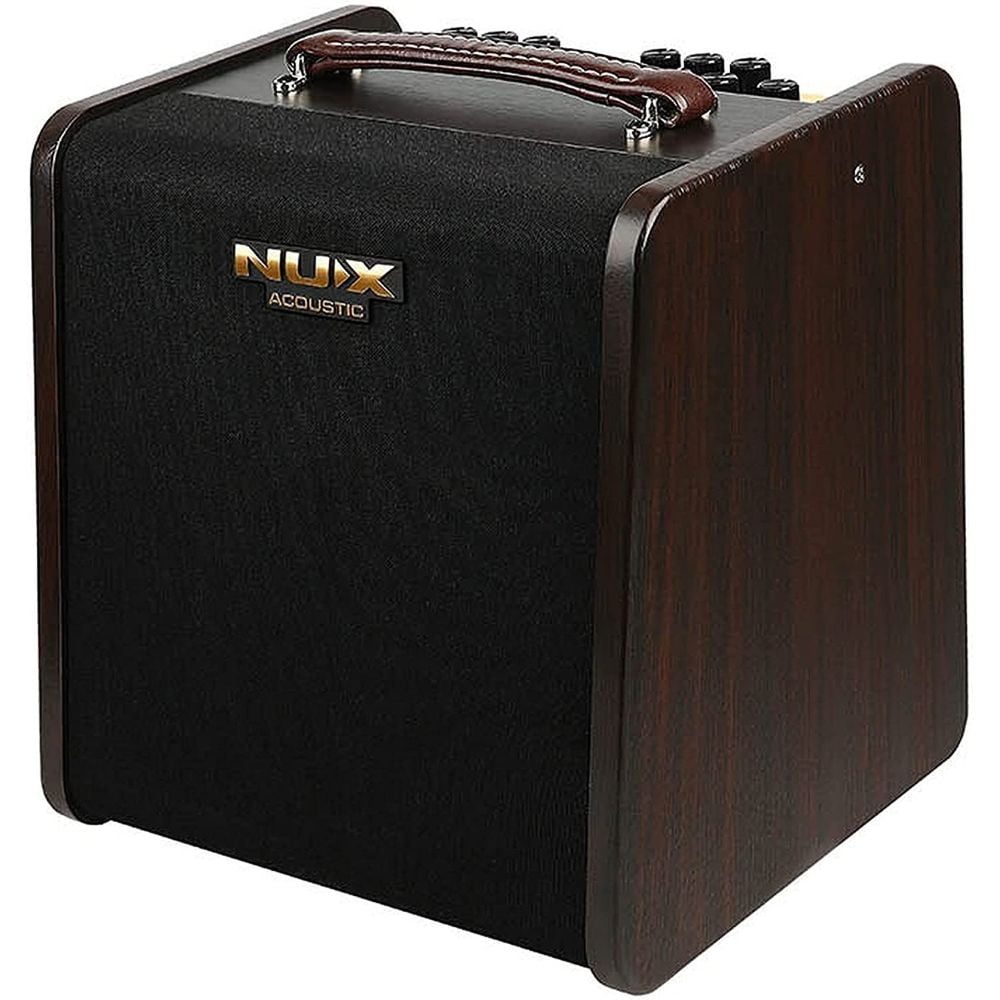 NUX Stageman II AC-80 80W 2-Channel Modeling Acoustic Guitar Amp With  Bluetooth Brown