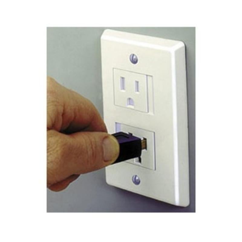 Safe Plate Electrical Outlet Covers Decora, White (2 Screws) Walmart