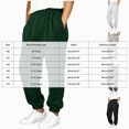 thumbnail image 4 of Teen Boys Sweatpants Wide Leg Sweatpants 5-16 Years Kids Baggy Pants with Pockets Fall Winter Workout Casual Kids Pants White Sweatpants Size 15-16 Years, 4 of 6