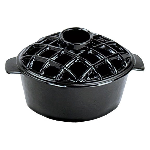 2.2 qt Enamel Woodstove Steamer - Lattice Top